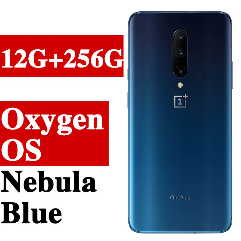 12G 256G blue Универсальный ПЗУ Oneplus 7 PRO 6,67 дюймов мобильный телефон Android 9 Snapdragon 855 6G ram 128G rom NFC экран разблокировка смартфона - Цвет: 12G 256G blue