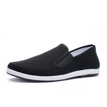 

New Brand Cheap men's shoes Breathable Espadrilles Lightweight and comfortable men's casual shoes on foot Flats shoe Beef tendon