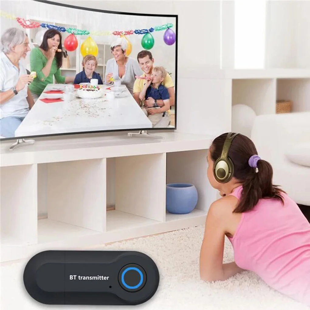 3.5mm AUX Hifi Music Audio Adapter 2 in 1 Bluetooth 5.0 Transmitter Receiver TV PC Car Speaker Headphones Car Stereo Device