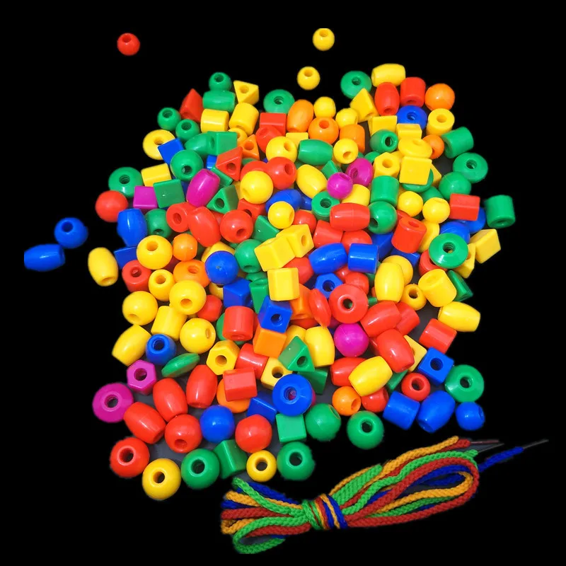 

CHILDREN'S Building Blocks Boy Educational Beaded Bracelet Baby Toy 10 Yuan Small Mainland China CHILDREN'S 2-3-4-5-