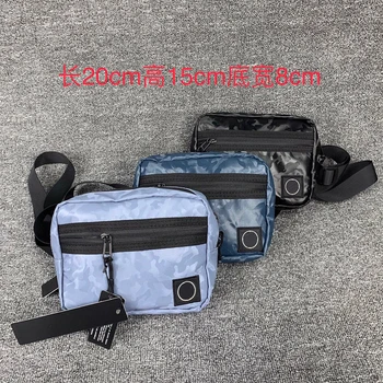 

Italian Design Compass Badge Patched Men Unisex Chestbag Waistbag Bags Hiphop Functional Style Men Waistbag Shoulderbags