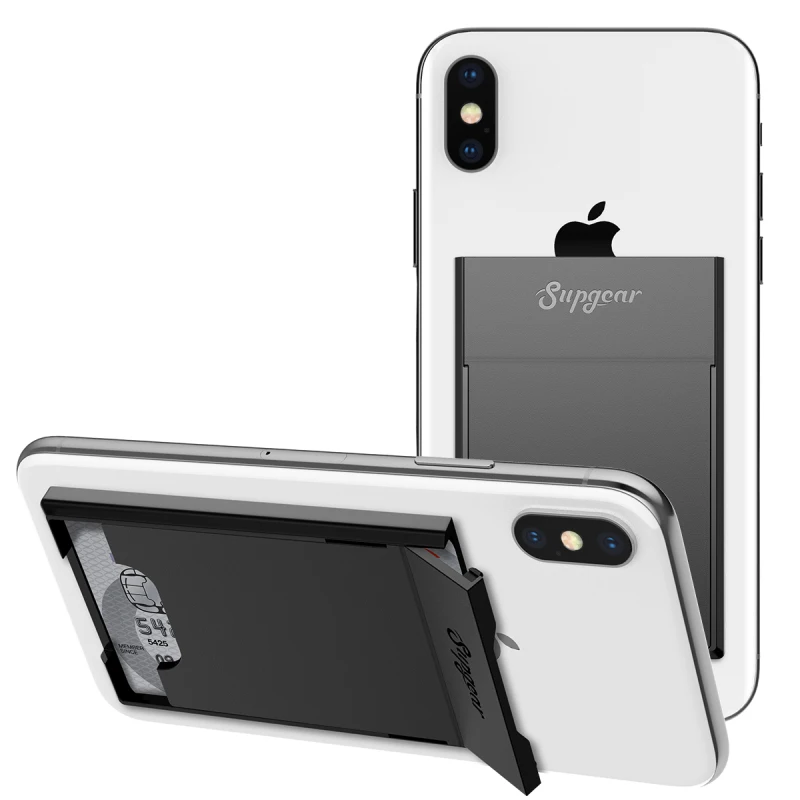 

2pcs Universal Phone Back Slot Wallet Card Holder ID Card License Pocket 3M Sticker Phone Pouch Case For iPhone Samsung Xiaomi