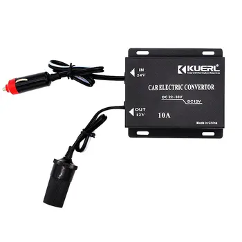 

10A 15A 20A Car power converter 24V-12V cigarette lighter type Truck audio bass Refrigerator Navigation For conversion