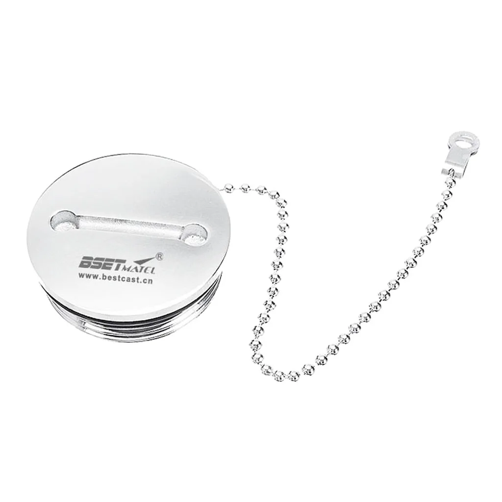 

Boat Marine Deck Fill Filler Replacement Cap + Chain Gas Fuel Tank Steel