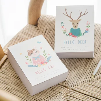 

Super Thick Pocket Memo Pad 375 Sheets 10.6*14.2*4.5cm Cute Hello Friend Flower Paper Notes