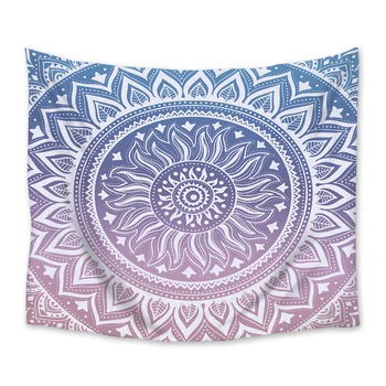 

Indian Hippie Bohemian Psychedelic Mandala Wall Hanging Bedding Tapestry Bedspread Blanket Throw Towel Table Cloth Tapestries