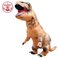 KOOY надувной костюм динозавра T REX костюмы наездника Пурима Карнавальный костюм для вечеринки косплей костюм на Хэллоуин для мужчин женщин детей