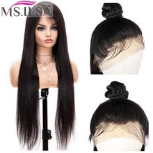 Бразильские 360 кружевных фронтальных париков, предварительно выщипанные прямые волосы на кружеве, человеческие волосы, парики для черных женщин, парики на кружеве, волосы remy