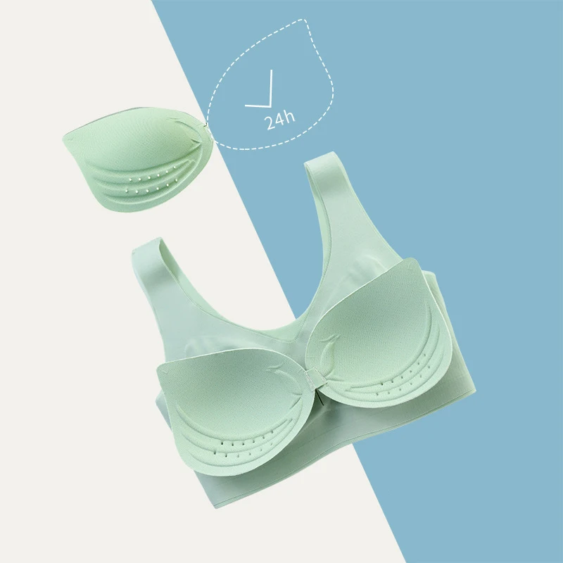 Plus Size Bra 7XL Seamless Bras For Women Underwear Lady Sexy Wireless Breathable Brassiere Push Up Bralette With Pads Top Bras 5