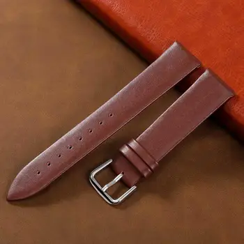 

Watchband Leather 24mm 22mm 20mm Black Brown Men Women Watches Band 18mm 16mm Wrist Watch Strap 14mm 12mm Metal Buckle Brown
