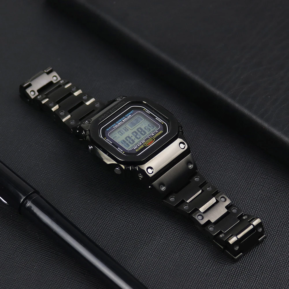 316L ремешок из нержавеющей стали и чехол для Casio DW5600 GW-5000 5035 GW-M5610 металлический ремешок стальной ремень инструменты РЕЛИЗ РЕМЕНЬ SIKAI