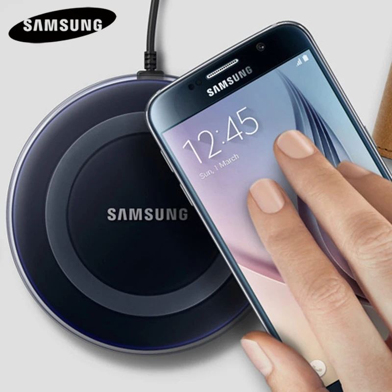 Оригинальное Беспроводное зарядное устройство для Samsung Galaxy S8 G9200 S6 S6Edge G9250 G9280 S7