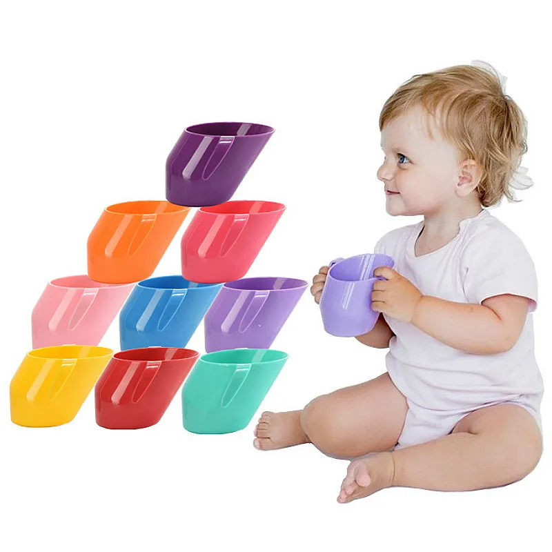 Taza de aislamiento oblicuo para bebé, tazas de beber para aprendizaje infantil a prueba de fugas, resistentes a caídas, para bebés y niños