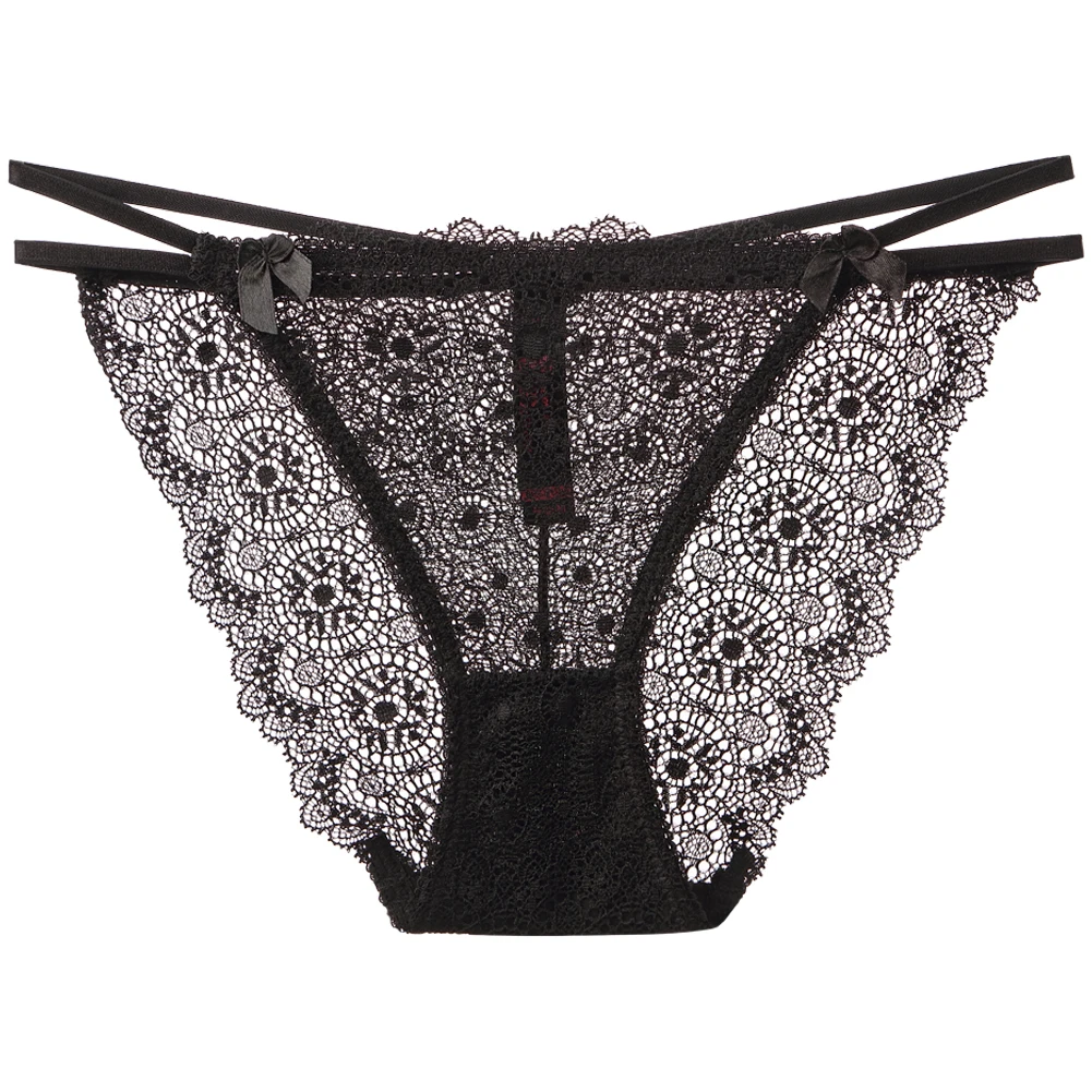 

Thongs Lace Underwear Transparent Strap Panties T-string Low Waist Fashion Seductive Sexy Female Lingerie