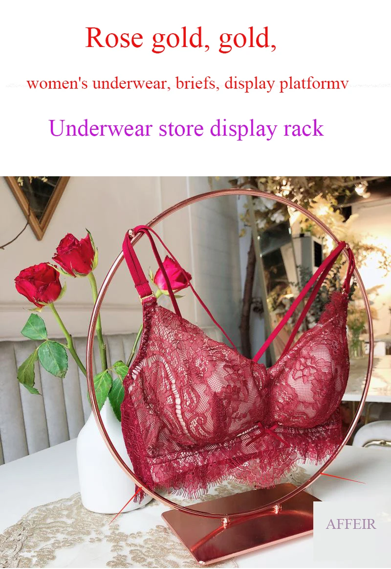 Sutiã sexy Display Rack para mulheres, Lady