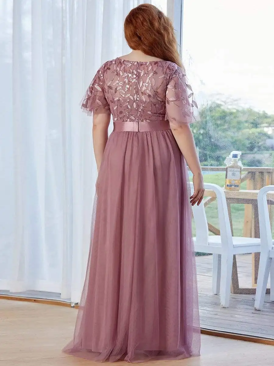 Semi Formal Plus Size Pink Formal Dresses PLUS SIZE SEMI FORMAL