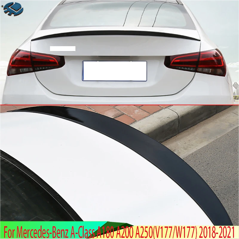 For Mercedes-Benz A-Class A180 A200 A250(V177) 2018-2021 Car Accessories ABS Rear Spoiler Cover Trim Molding Garnish Bezel | Автомобили и
