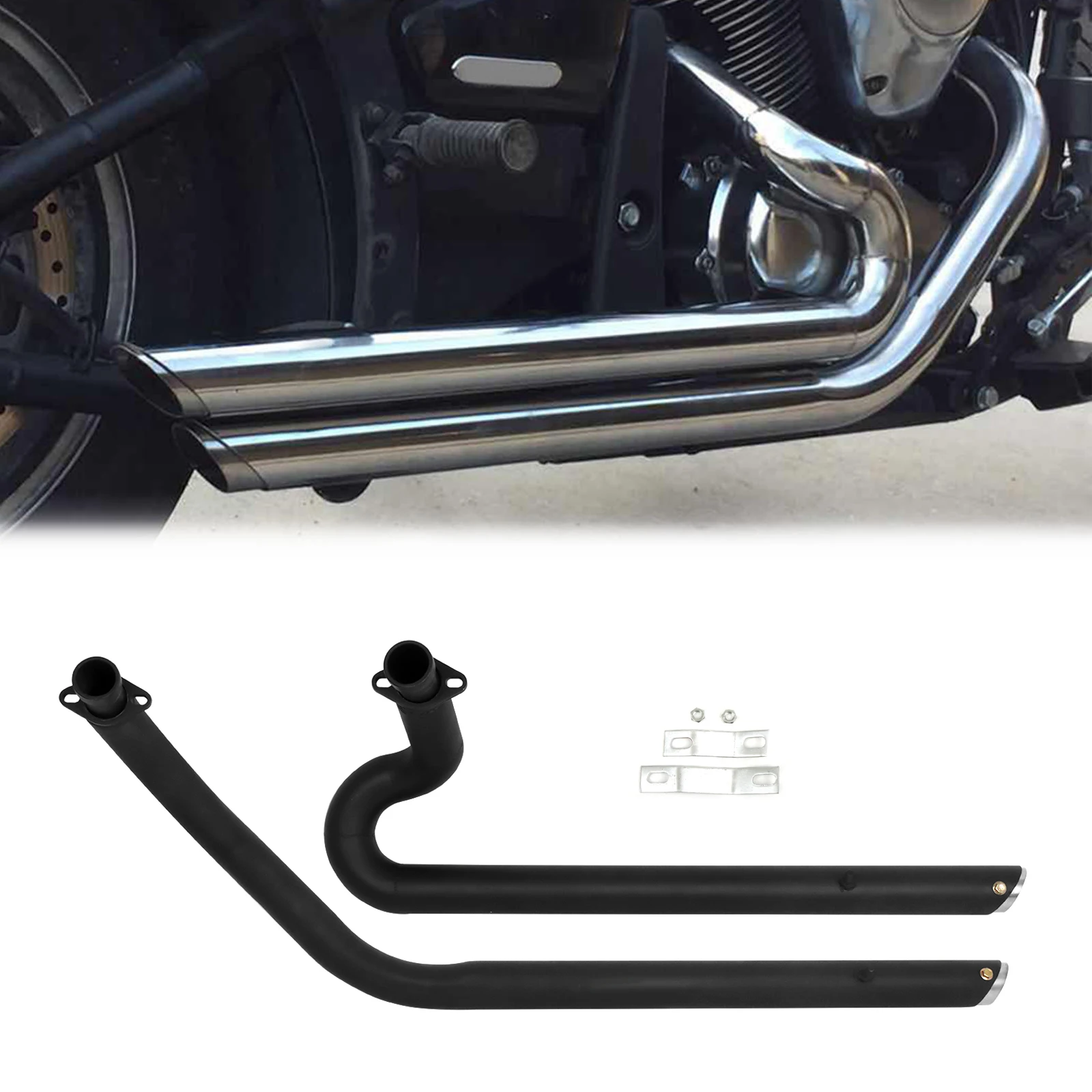 For Kawasaki Vulcan S Vulcan 900 S Stainless Steel Exhaust System Pipe