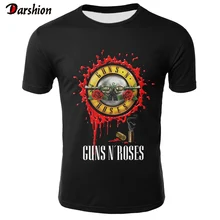 Guns N Roses, Мужская футболка с круглым вырезом и коротким рукавом, Мужская/женская футболка, летняя, высокое качество, повседневная, уличная, Camiseta, 3D футболка