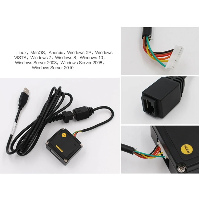 Usb 2D модуль сканирования штрих-кодов Мини Портативный встроенный считыватель штрих-кодов qr-код сканер