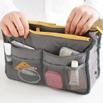 

Multifunction Double Zipper Women Storage Cosmetic Bag Organizer Waterproof Portable Makeup Bag Travel Accessories Wash Pouch