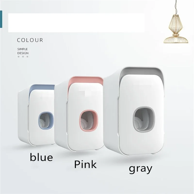 

Automatic Toothpaste Dispenser Wall Mounted Stand Home Dust-proof Toothpaste Lazy Dispenser Bathroom Accessories Set