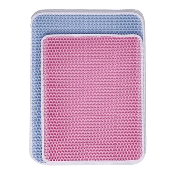 

1pcs Waterproof Pet Cat Litter Mat Double Layer Non-slip For Cats Pets Litter Trapping Pets Litter Mat Cat Bed Pads House Clean