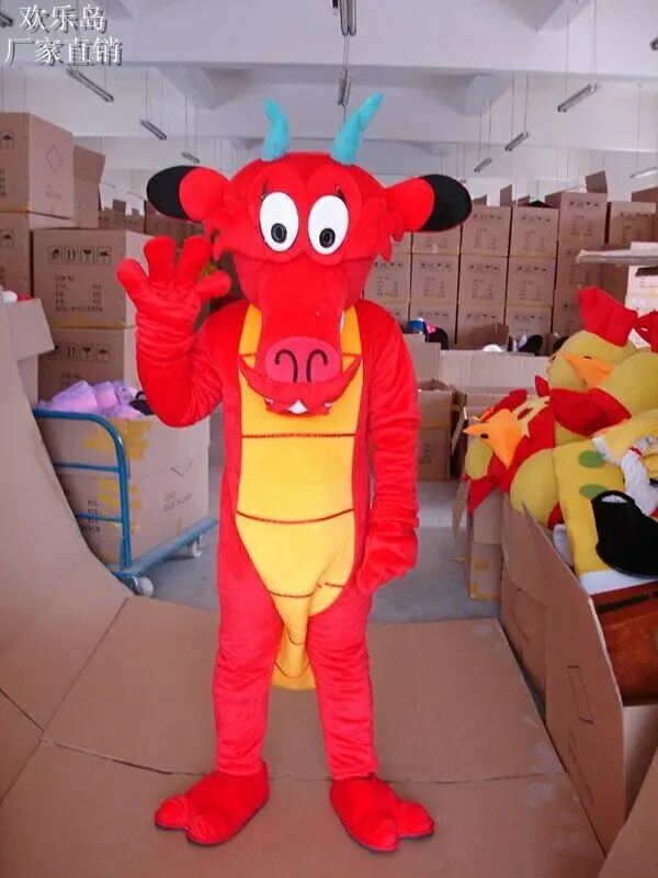 Dragon Mascot Costume Suits Cosplay Party Game Dress Outfits Clothing Advertising Promotion Carnival Halloween Adults - Цвет: As Show