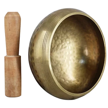 

9.5/8.5/8CM Tibetan Buddhism Bowl Singer Hand Hammered Yoga Chakra Meditation Gift Relax Soothing Sound Meditation Specialists