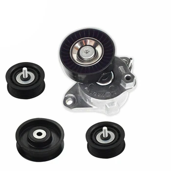 

Belt Tensioner with Pulley + Idler Pulley for Mercedes C300 C350 E350 ML350 (4Pcs) 2722021419 2722021019