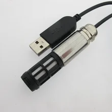 USB выход датчик температуры и влажности компьютер собирает наружную температуру и влажность водонепроницаемый корпус