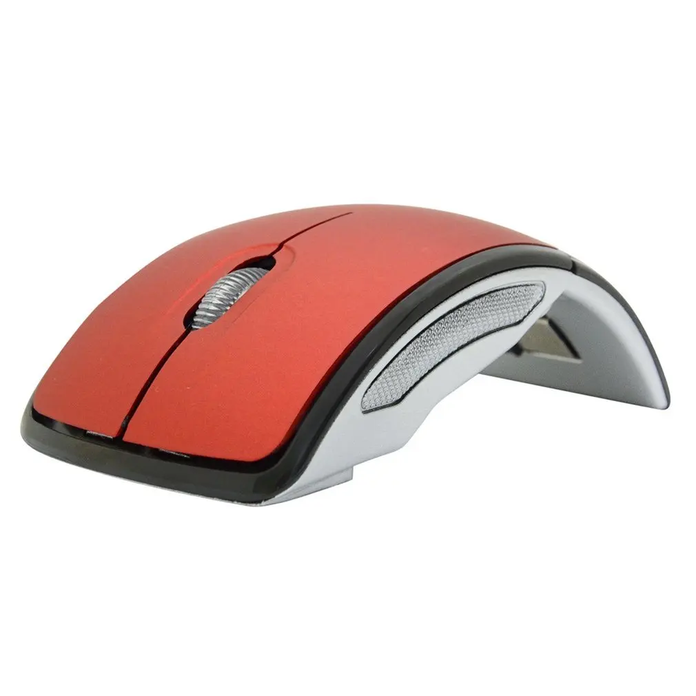 

New Folding Wireless Mouse for PC Laptop Computer Mini USB 2.4Ghz Snap-in Transceiver Optical Foldable Drop Shipping Wholesale