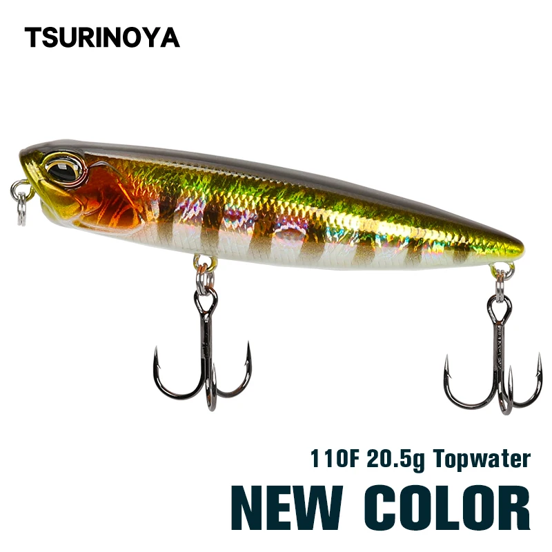 TSURINOYA 110 мм 20 5g DW58 Topwater плавающие рыболовные приманки карандаш рыболовная наживка