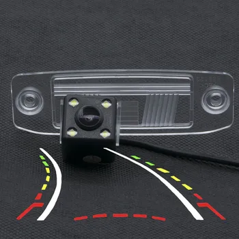 

4LED CCD Car Dynamic Trajectory Tracks Parking Rear view Camera for Hyundai Elantra Accent Tucson Veracruz Sonata Terracan