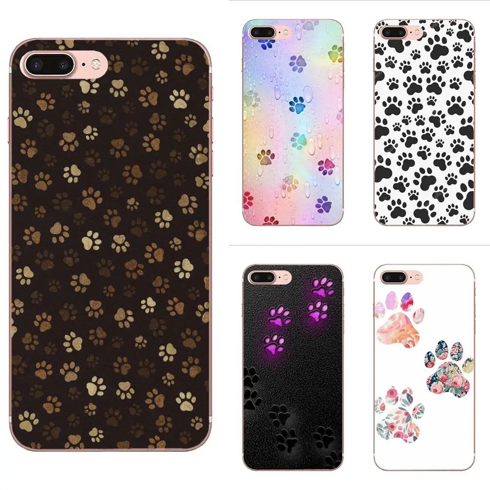 Rainbow Dog Footprint Paw Claw Novelty Fundas For Samsung Galaxy J8 J7 J6 J5 J4 J3 J2 prime pro core 2018 2017 2016 2015 | Аксессуары