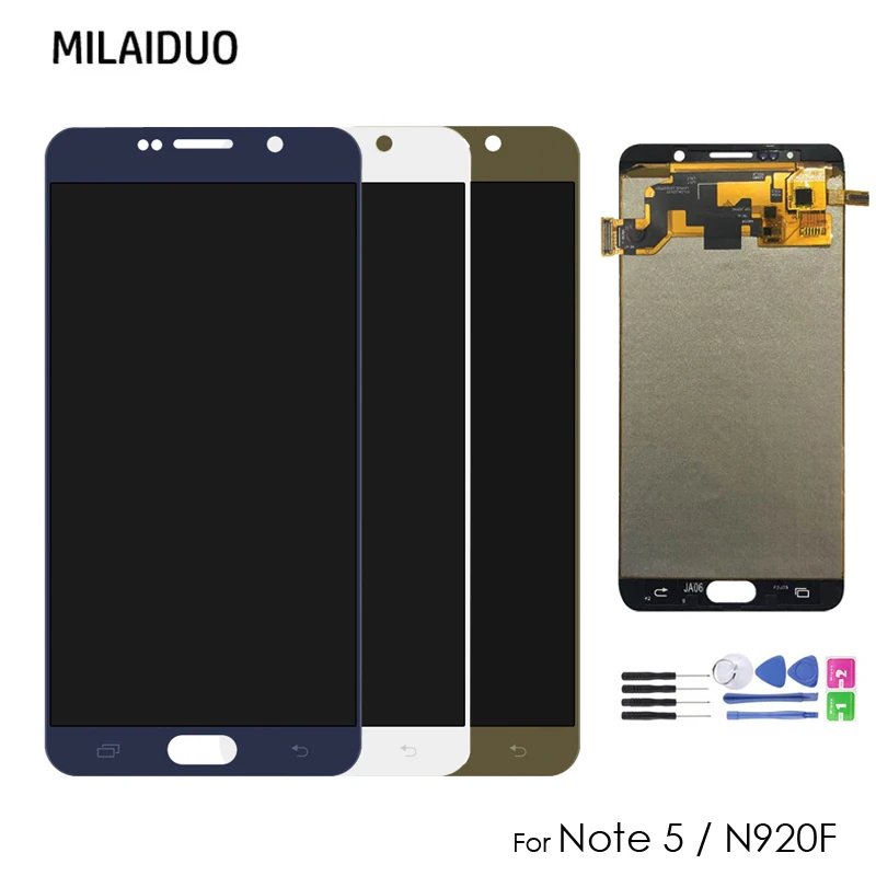 ЖК дисплей 5 7 ''Note для Samsung Galaxy NOTE N920 N920F с сенсорным экраном и дигитайзером в