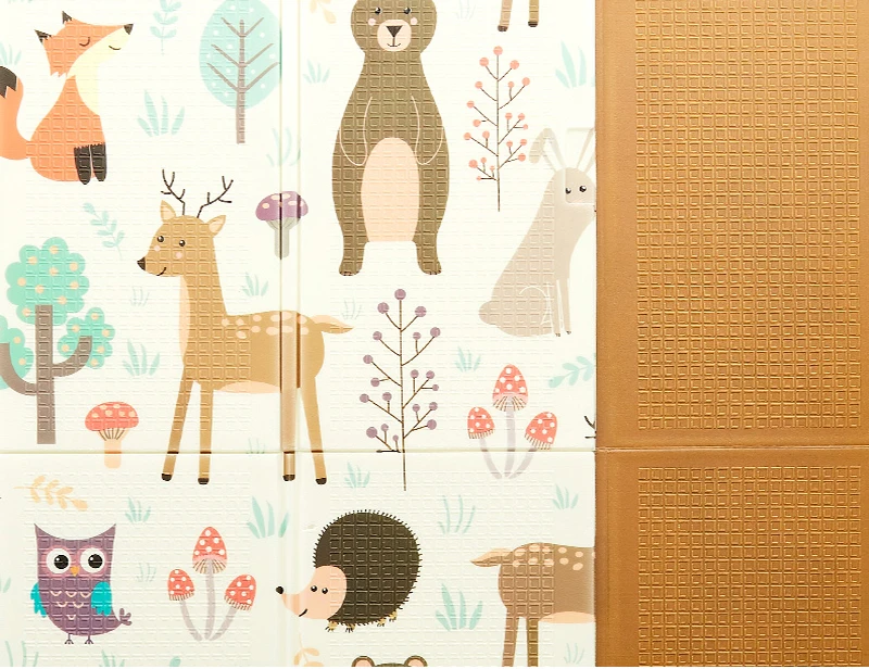 Детский игровой коврик Xpe Puzzle, детский утолщенный коврик Tapete Infantil, коврик для ползания в детскую комнату, складной коврик, Детский ковер