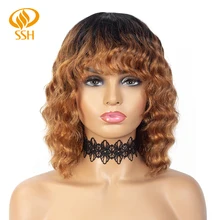 Best Price Lace Part Wig Remy Human Hair Brazilian Loose Wave Lace Wigs for Black Women Short Bob Real Hair with Bang Fringe 150 Density Best Price Lace Part Wig Remy Human Hair Brazilian Loose Wave Lace Wigs for Black Women Short Bob Real Hair with Bang Fringe 150 Density
