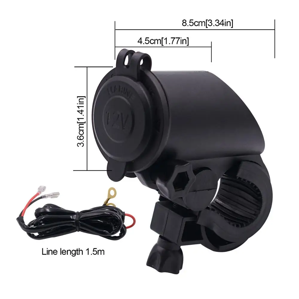 12 V-24 V пробки прикуривателя Тип Мощность разъем зарядки телефона велосипед аксессуары Водонепроницаемый Портативный Moto автомобильное электрическое зарядное устройство