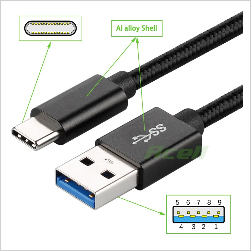 USB3.0 Type C высококачественный кабель для WD My Passport Ultra Mac / BLACK P50 игровой Накопитель SSD