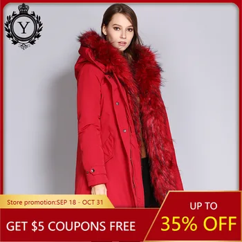 

2020 New Coat Women's Winter Large Fur Collar Hooded Quilted Cotton Clothes Thick Warm Long Down Jacket Laides Fashion Coats