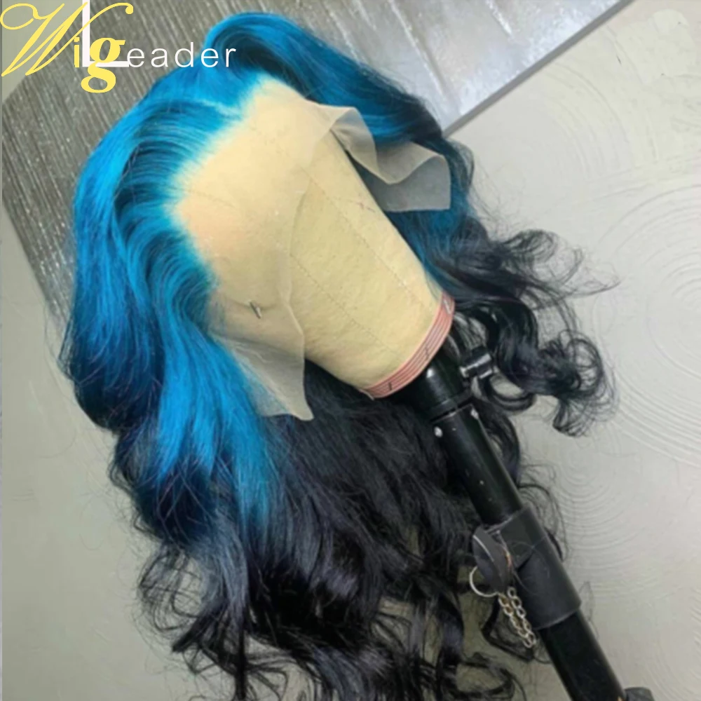 Парик Wigleader Remy из натуральных волос на сетке спереди с эффектом омбре волнистый