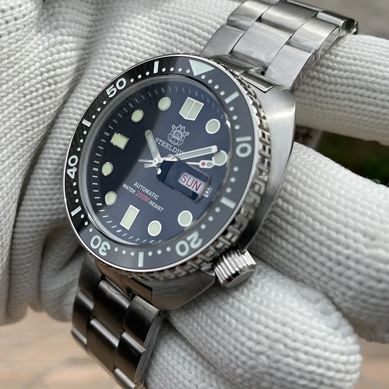 STEELDIVE Mens Diver Watches Automatic Watch Turtle 200M Waterproof  Wristwatch Luminous Sapphire NH36 Ceramic Bezel Week Date|Mechanical  Watches| - AliExpress