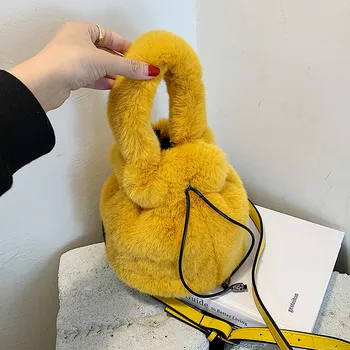 

TOYOOSKY Winter Faux Fur Luxury Hand Bags for Women 2020 New Designer Women's Bag Small Shoulder Messenger Bags bolsos mujer