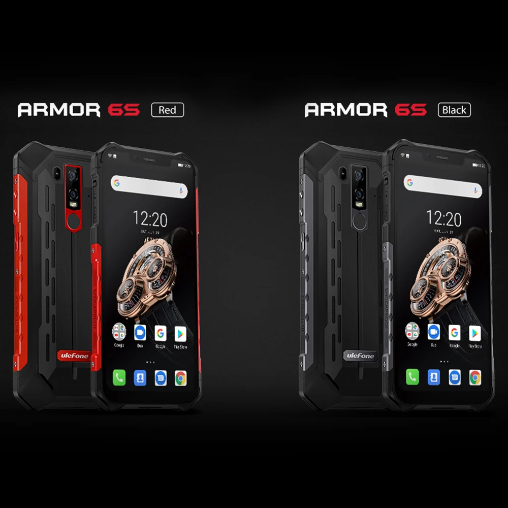 Ulefone Power 6S прочный телефон IP68 Водонепроницаемый 6,2 дюймов 6 ГБ+ 128 ГБ Android 9,0 Helio P70 8-ядерный 5000 мА/ч, gps NFC OTG 4G смартфон
