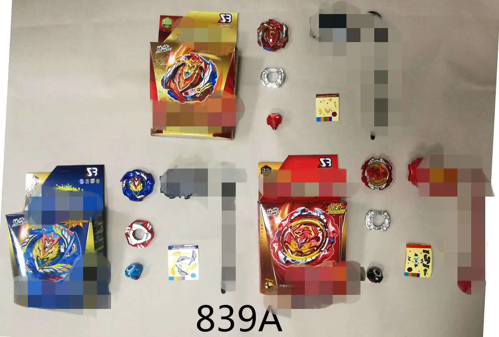 

SB Burst Beyblade Spinner 117 127 129 Battle Spinner Toy Set with Colorful Box Transmitter