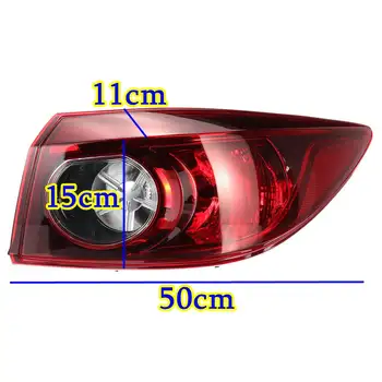 

Pair Car LED Rear Left Right Tail Light Brake Lamp Red Shell Turn Signal Lamp for Mazda 3 2014 2015 2016 2017 2018 2019 Accessoi