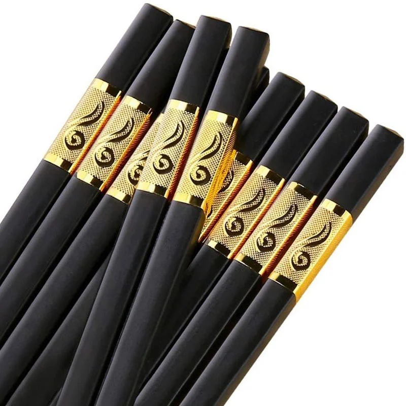 Chopsticks 10 Pairs/Boxed Sushi Chopsticks Anti-slip Anti-mold Food Sticks For Holiday Gifts Hotel Restaurant