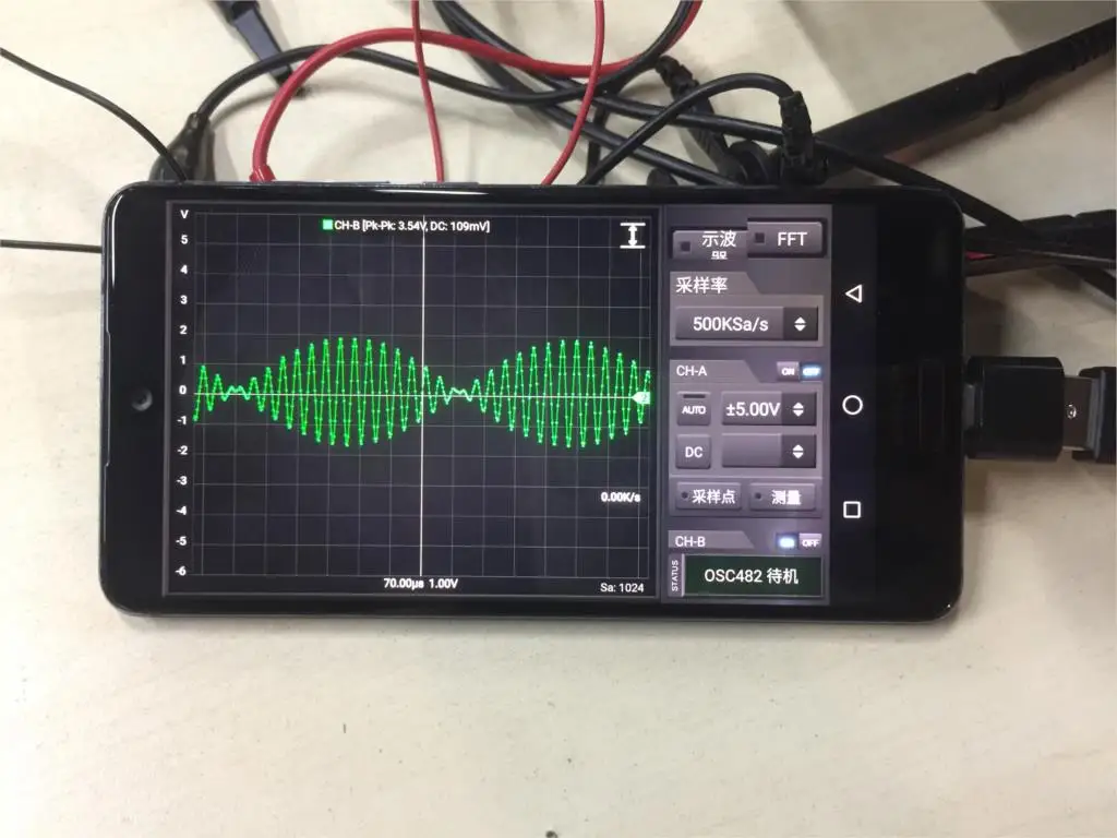 LOTO – Oscilloscope USB/PC OSC482M(Android + Windows), taux d'échantillonnage 50 MS/s, bande passante 20MHz, pour automobile, étudiant, ingénieur