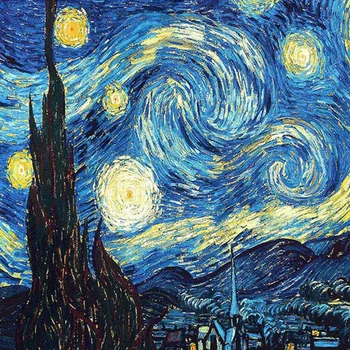 

5D Full Drill Diamond Embroidery Van Gogh Starry Night Pattern Cross Stitch Set Abstract Oil Painting Rhinestone Embroidery Kit